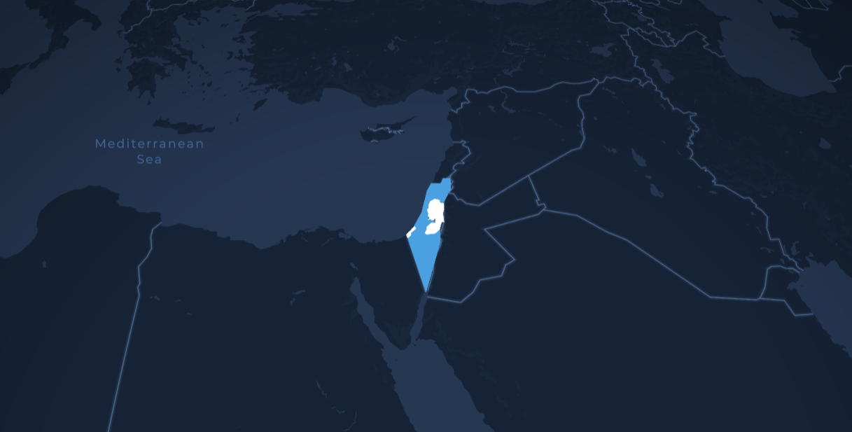 Image of Israeli borders